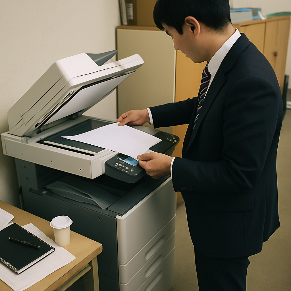会議室でコピーや印刷はできますか？モノクロ22円から対応